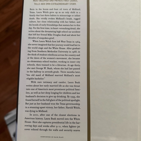 Spoken from the Heart book by Laura Bush (2010, Hardcover) - Picture 2 of 5